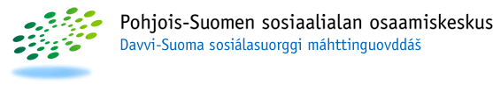 Pohjois-Suomen sosiaaliaalan osaamiskeskuksen logo