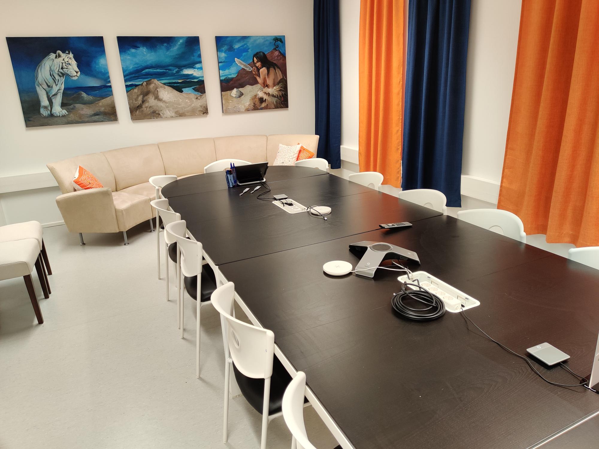 A picture of the Rovaniemi office meeting room.